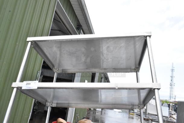 Stainless Steel 4 Tier Shelving Unit. BUYER MUST DISMANTLE. PCI CANNOT DISMANTLE FOR SHIPPING. PLEASE CONSIDER FREIGHT CHARGES. - Image 5 of 5