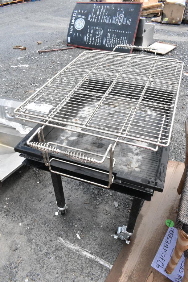 Backyard Pro Metal Commercial Charbroiler Grill on Commercial Casters. - Image 2 of 3