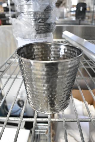 16 TableCraft GTSS31 13 oz Round Brickhouse Collection Fry Cup - 3 1/2" x 3 1/2", 16 Times Your Bid!