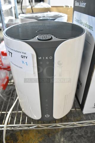 2 Miko MA-01CW Hepa Air Purifier. 2 Times Your Bid!