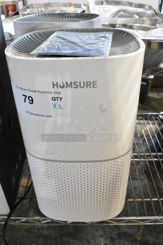 2 Homsure HKJ-200A Air Purifier. 120 Volts, 1 Phase. 2 Times Your Bid!
