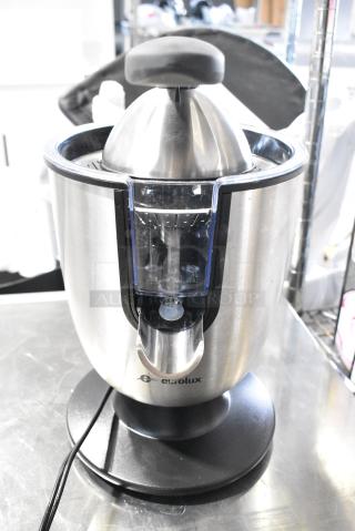 2 IN ORIGINAL BOX! Eurolux ELCJ-1700S Citrus Juicer. 120 Volts, 1 Phase. 2 Times Your Bid!