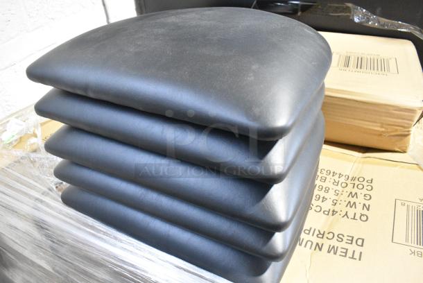 30 BRAND NEW! Boxes of 4 Lancaster Table & Seating 164CUSHMTLBK 2 1/2" Black Vinyl Padded Seat for Metal Frame Seating. 30 Times Your Bid! - Image 1 of 3