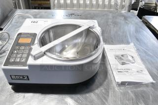 Chocovision Revolation 2 Metal Countertop Chocolate Melter. 115 Volts, 1 Phase.