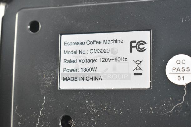 IN ORIGINAL BOX! Bluebow CM3020 Countertop Expresso Coffee Machine. 120 Volts, 1 Phase. - Image 8 of 8