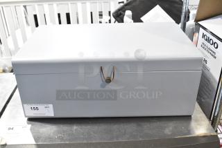 Lot of 2 Nesting Gray Bins.
