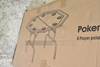 4 BRAND NEW SCRATCH AND DENT! Poker Table ZivPlay 8 Player Poker Table. 4 Times Your Bid!