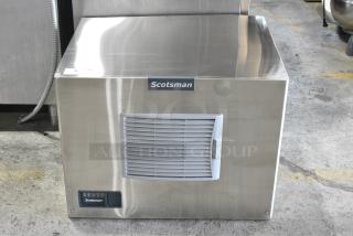 BRAND NEW SCRATCH AND DENT! 2024 Scotsman MC0330MA-1A Stainless Steel Full Cube Ice Machine Head. 115 Volts, 1 Phase. - Item #1181682