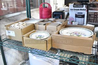 ALL ONE MONEY! Lot of 28 Various Items Including Ceramic Plates, Ceramic Mugs, and Ceramic Bowls.