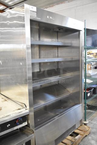 Criocabin ETHOS Stainless Steel Commercial Grab N Go Merchandiser w/ Metal Shelves. 115 Volts, 1 Phase. Tested and Powers On But Does Not Get Cold
