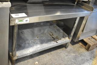 Regency 600ES3036G Stainless Steel Equipment Stand w/ Metal Under Shelf.