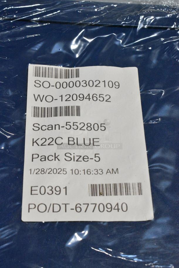 5 BRAND NEW SCRATCH AND DENT! Menu Solutions K22C BLUE K22-Kent 8 1/2" x 11" Single Panel / Double-Sided Blue Menu Board. 5 Times Your Bid! - Image 3 of 3