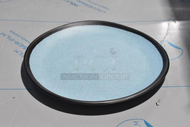 2 BRAND NEW SCRATCH AND DENT! GET CS-90-GBL Pottery Market 9" Matte Speckled Grayish Blue Melamine Coupe Dinner Plate. 2 Times Your Bid! - Image 1 of 7