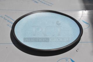 2 BRAND NEW SCRATCH AND DENT! GET CS-90-GBL Pottery Market 9" Matte Speckled Grayish Blue Melamine Coupe Dinner Plate. 2 Times Your Bid!