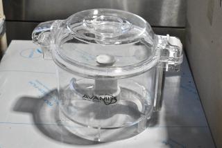BRAND NEW SCRATCH AND DENT! AvaMix Revolution 9283BLCL34 3 Qt. Clear Plastic Bowl and Smooth "S" Blade for 1 hp Food Processors
