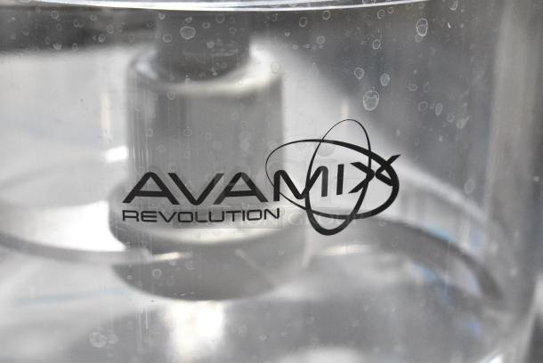 BRAND NEW SCRATCH AND DENT! AvaMix Revolution 9283BLCL34 3 Qt. Clear Plastic Bowl and Smooth "S" Blade for 1 hp Food Processors - Image 3 of 6