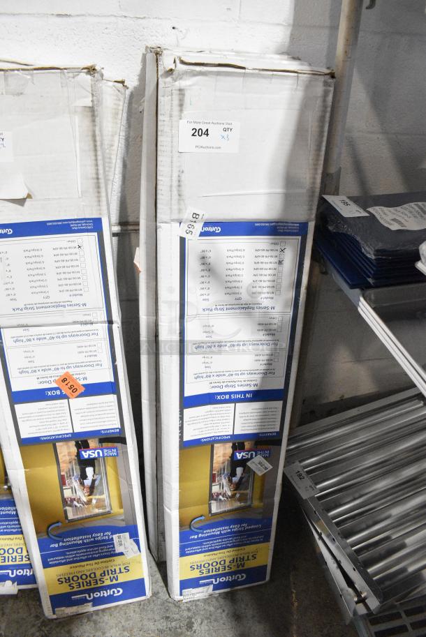 3 BRAND NEW SCRATCH AND DENT! M106-PR-86-6PK 6" x 86" Polar Reinforced Replacement Door Strip. 3 Times Your Bid! - Image 1 of 6