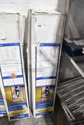 3 BRAND NEW SCRATCH AND DENT! M106-PR-86-6PK 6" x 86" Polar Reinforced Replacement Door Strip. 3 Times Your Bid!