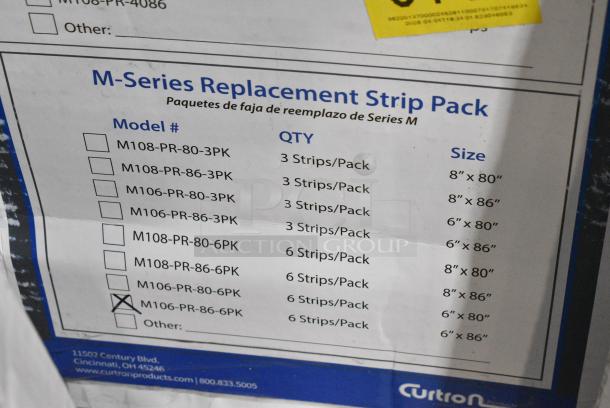 3 BRAND NEW SCRATCH AND DENT! M106-PR-86-6PK 6" x 86" Polar Reinforced Replacement Door Strip. 3 Times Your Bid! - Image 6 of 6