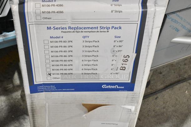 2 BRAND NEW SCRATCH AND DENT! M106-PR-86-6PK 6" x 86" Polar Reinforced Replacement Door Strip. 2 Times Your Bid! - Image 3 of 4