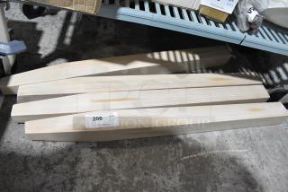 BRAND NEW SCRATCH AND DENT! Lot of 4 Wooden Table Legs