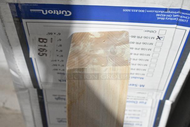 BRAND NEW SCRATCH AND DENT! Lot of 4 Wooden Table Legs - Image 3 of 4