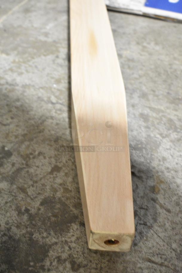 BRAND NEW SCRATCH AND DENT! Lot of 4 Wooden Table Legs - Image 4 of 4