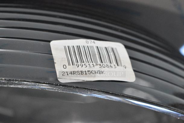 8 BRAND NEW SCRATCH AND DENT! Items Including 214RSB15CWBK Cambro RSB15CW110 11.2 Qt. Black Camwear Round Ribbed Bowl. 8 Times Your Bid! - Image 4 of 6