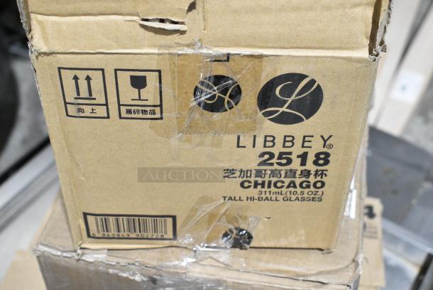 4 BRAND NEW SCRATCH AND DENT! Items Including Libbey 501308 1924 4.75 oz. Customizable Coupe Cocktail Glass - 12/Case, Libbey 17.75 oz. Bujarda Hammered Stemless Wine Glass - 12/Case, Libbey 2518 Chicago 10.5 oz. Customizable Tall Highball Glass - 12/Case, 55015046L24 Anchor Hocking Manchester 16 oz. Coastal Blue Cooler Glass - 12/Case. 4 Times Your Bid! - Image 14 of 18