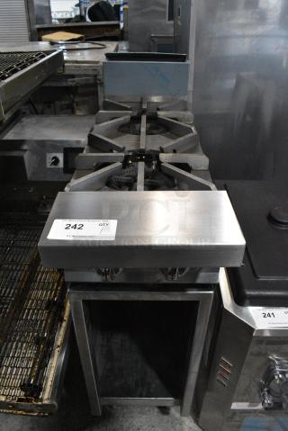 Jade Range JTRH-2-A Stainless Steel Commercial Natural Gas Powered 2 Burner Range.