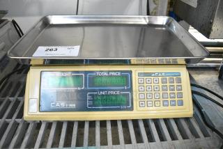CAS S-2000 Metal Countertop Food Portioning Scale. 120 Volts, 1 Phase. Tested and Working!