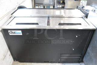 BRAND NEW SCRATCH AND DENT! 2023 Coldline BBC-50 Metal Commercial Back Bar Bottle Cooler w/ 2 Sliding Lids. 115 Volts, 1 Phase. Tested and Working!