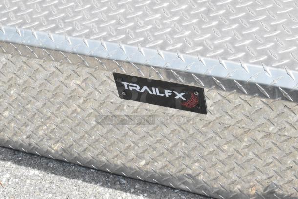 TrailFX Metal Diamond Plate Pick Up Truck Bed Tool Box w/ Contents. - Image 3 of 6