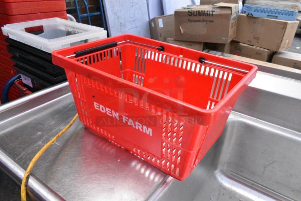 33 Red Poly Shopping Baskets. 33 Times Your Bid! - Image 4 of 4