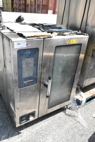 2018 Alto Shaam CTP10-10E Stainless Steel Commercial Electric Powered Combi Convection Oven. 208-240 Volts, 3 Phase.