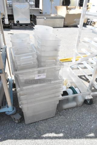 ALL ONE MONEY! Lot of Various Clear Poly Bins