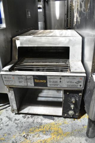 Merco Savory Stainless Steel Countertop Conveyor Oven. 208 Volts.