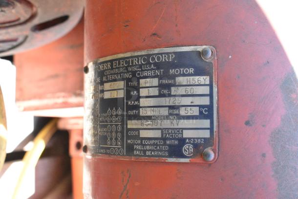 Wright Speedway C1148A Unit w/ Doerr Electric Motor. 440 Volts, 3 Phase. - Image 11 of 17