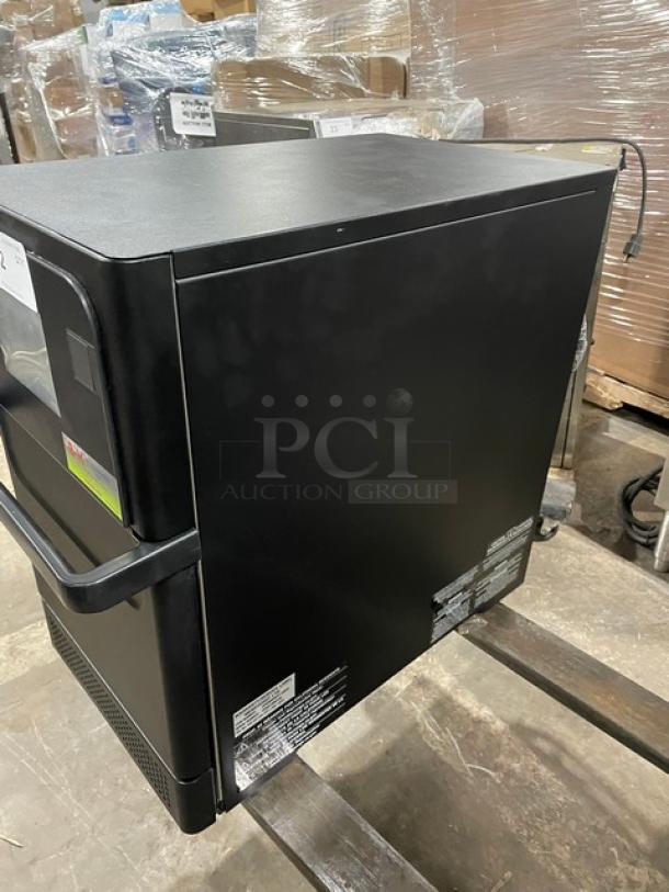 MerryChef! 2022! Late Model! Commercial Black Electric Powered Countertop High Speed Rapid Cook Oven! Model: Eikon E2S SN: 2209213092192! 208/240V 1 Phase! - Image 2 of 8
