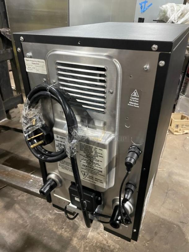 MerryChef! 2022! Late Model! Commercial Black Electric Powered Countertop High Speed Rapid Cook Oven! Model: Eikon E2S SN: 2209213092192! 208/240V 1 Phase! - Image 4 of 8