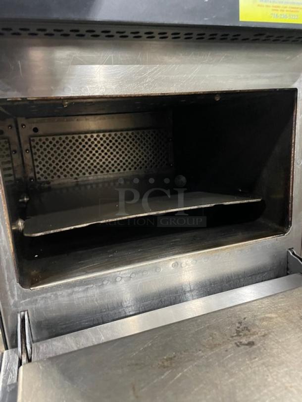 MerryChef! 2022! Late Model! Commercial Black Electric Powered Countertop High Speed Rapid Cook Oven! Model: Eikon E2S SN: 2209213092192! 208/240V 1 Phase! - Image 6 of 8
