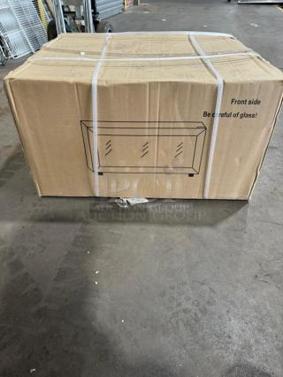 BRAND NEW! Commercial Black Powder Coated Single Glass Door Electric Powered Countertop Beverage Merchandiser Display Cooler! With Lock & Keys! Model: GCT-6!