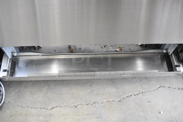 Hurakan Stainless Steel Commercial Floor Style Natural Gas Powered 4 Burner Range w/ Oven, Over Shelf and Back Splash. - Image 10 of 12