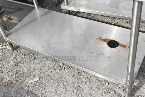 Stainless Steel Table w/ Sink Basin, Faucet, Handles and Under Shelf. - Image 3 of 5