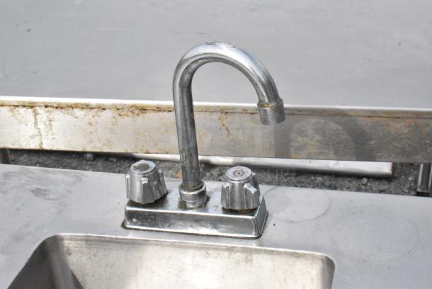 Stainless Steel Table w/ Sink Basin, Faucet, Handles and Under Shelf. - Image 5 of 5