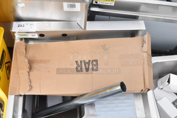 BRAND NEW SCRATCH AND DENT! Regency 600B1101412R 1 Bowl Underbar Sink with Drainboard - 24" x 18 3/4" - Right Drainboard - Image 3 of 6