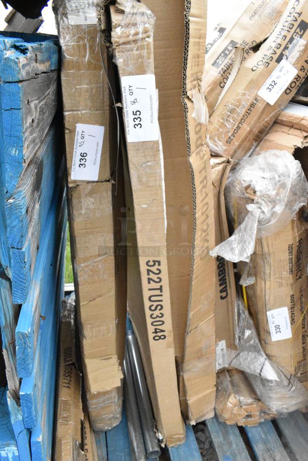 BRAND NEW SCRATCH AND DENT! Steelton 522TUS3048 Adjustable Galvanized Steel Undershelf for 30" x 48" Work Tables. May Be Missing Pieces. - Image 1 of 3