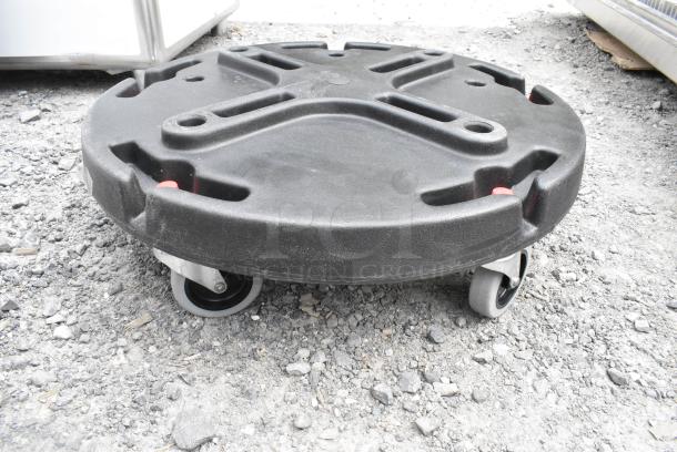 2 BRAND NEW SCRATCH AND DENT! Toter WDL10 Black Poly Trash Can Dolly. 2 Times Your Bid! - Image 1 of 5