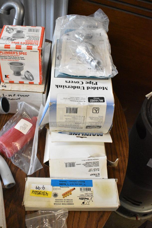 ALL ONE MONEY! Lot of Various BRAND NEW SCRATCH AND DENT! Items Including Security Camera, Water Hoses, Molded Undersink Pipe Covers and Pipes in Clear Poly Bin - Image 18 of 21