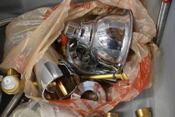 ALL ONE MONEY! Lot of Various BRAND NEW SCRATCH AND DENT! Items Including Security Camera, Water Hoses, Molded Undersink Pipe Covers and Pipes in Clear Poly Bin - Image 21 of 21